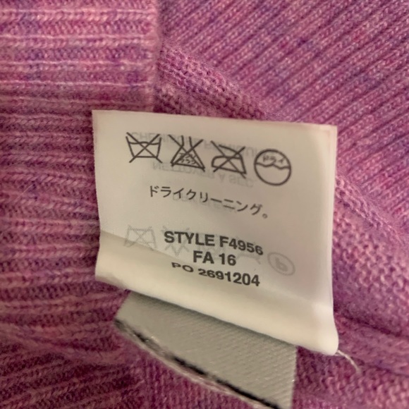 J. Crew pink v-neck wool blend sweater - Picture 6 of 6